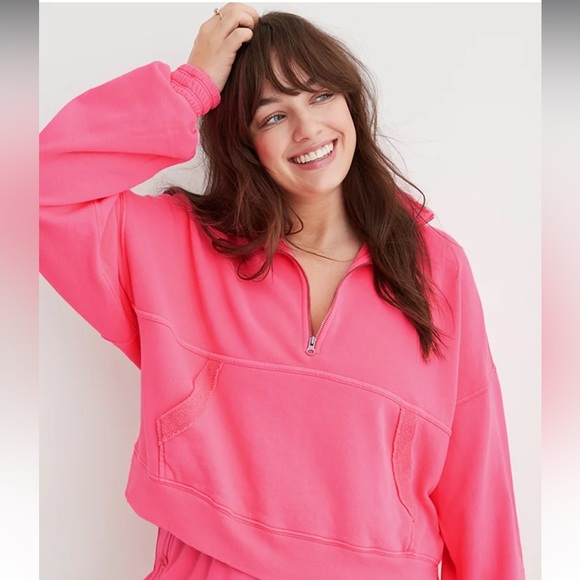 aerie Tops - NWT Aerie Chillax Quarter Zip Sweatshirt